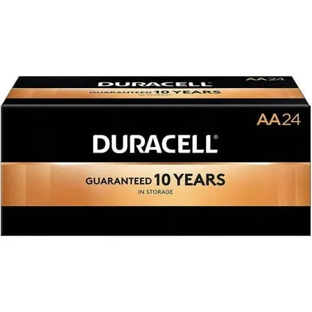 Duracell Coppertop Alkaline AA Battery, 1.5 Volt, 144 Count