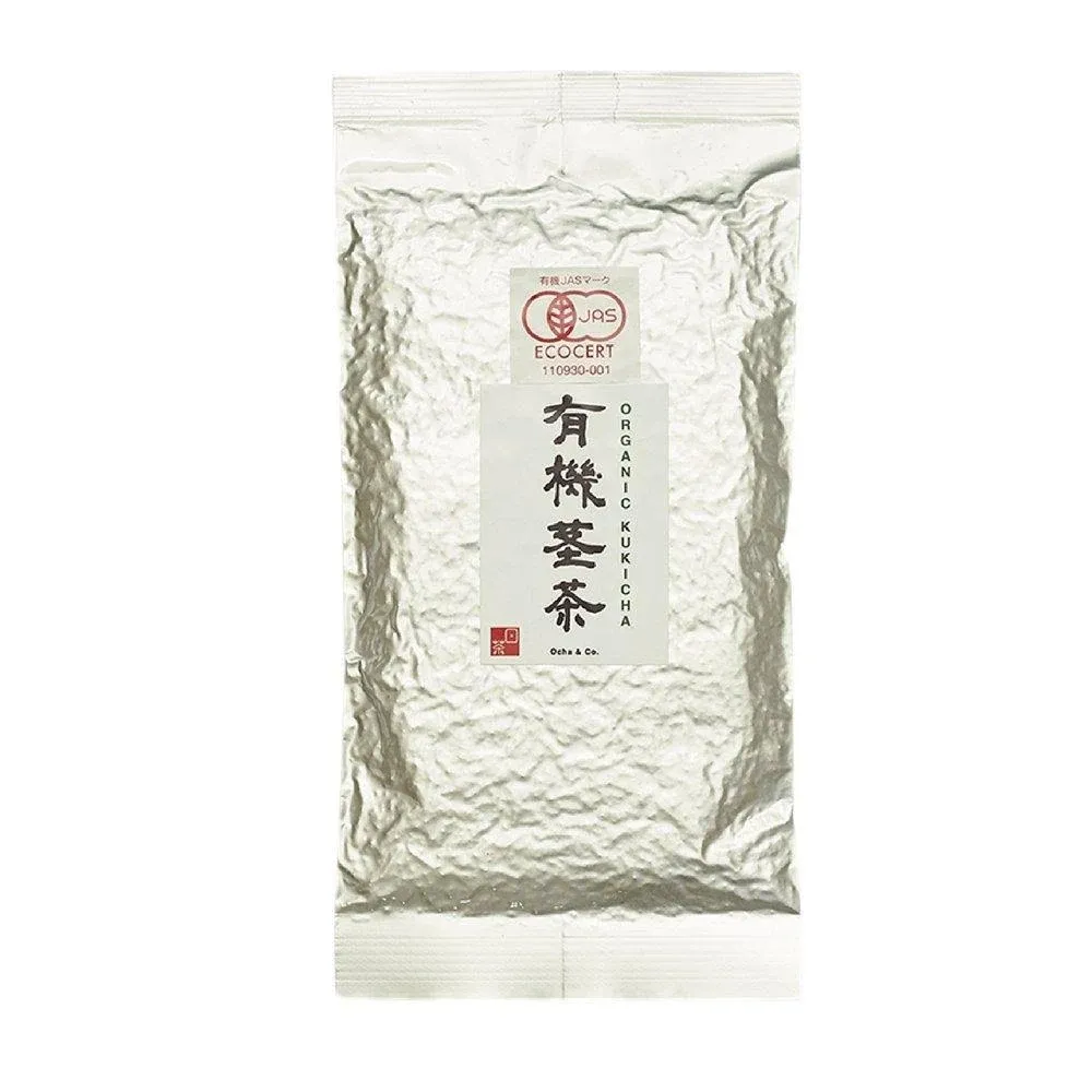 Ocha & Co. Premium Organic Japanese Kukicha Stems & Stalks Green Tea 100g 3.5oz.