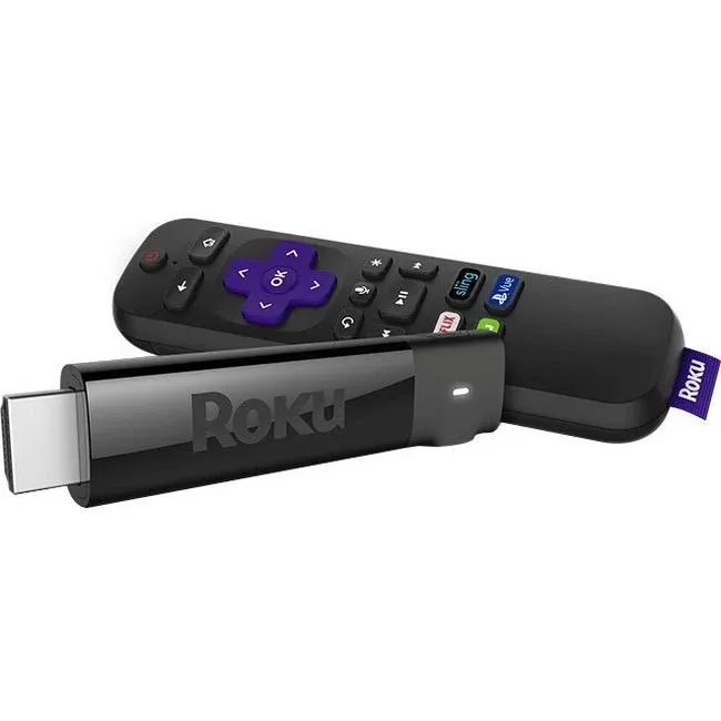 Roku - Streaming Stick+ 4K Streaming Device with Roku Voice Remote and TV Controls - Black