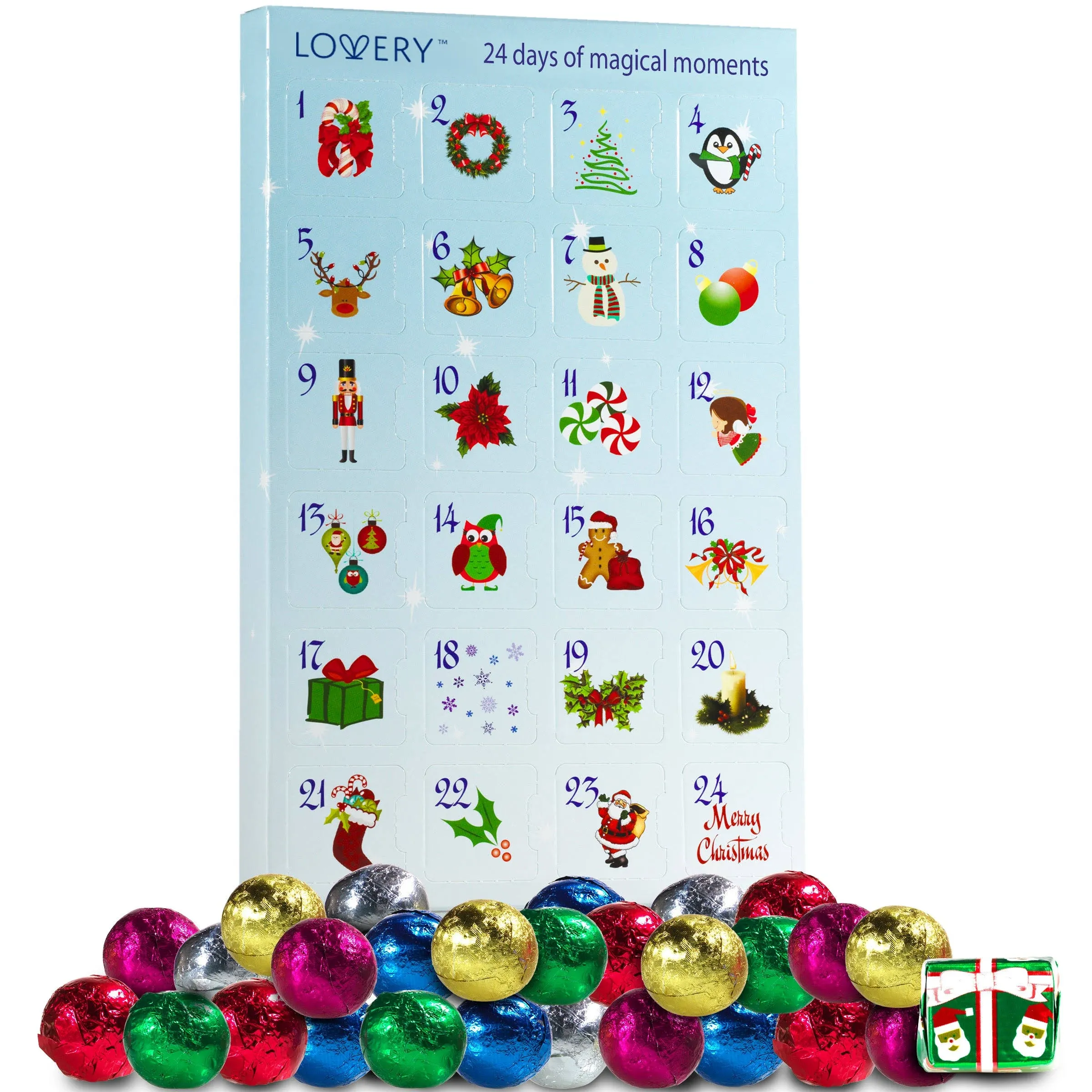 Chocolate Advent Calendar 2023-24 Days Countdown to Christmas Calendar Advent...