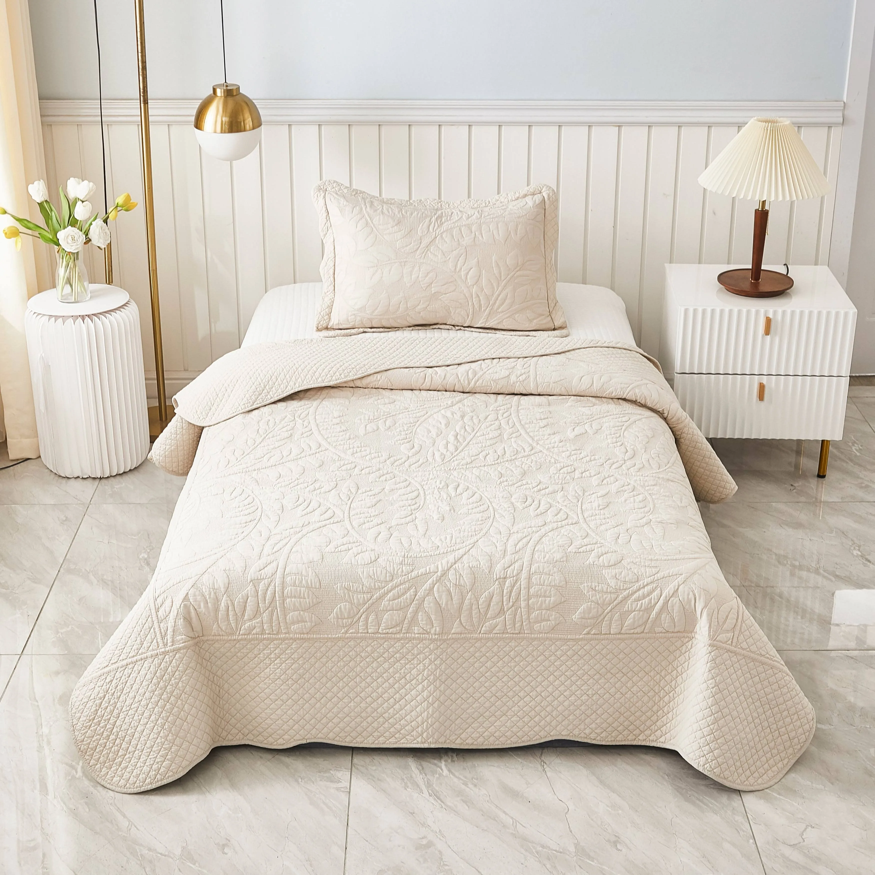 MarCielo Oversized Bedspread Quilt Set