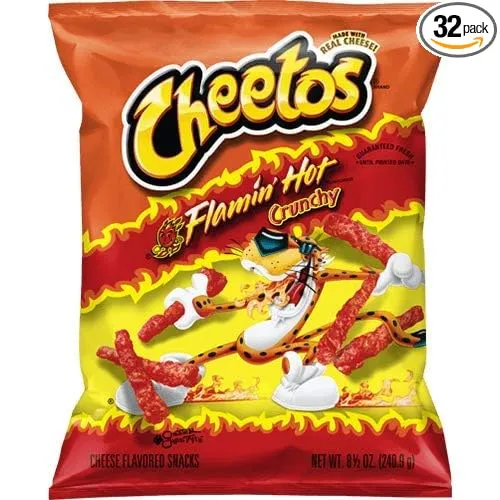 CHEETOS Crunchy FLAMIN’ HOT 2.75 ounce (Pack of 32)