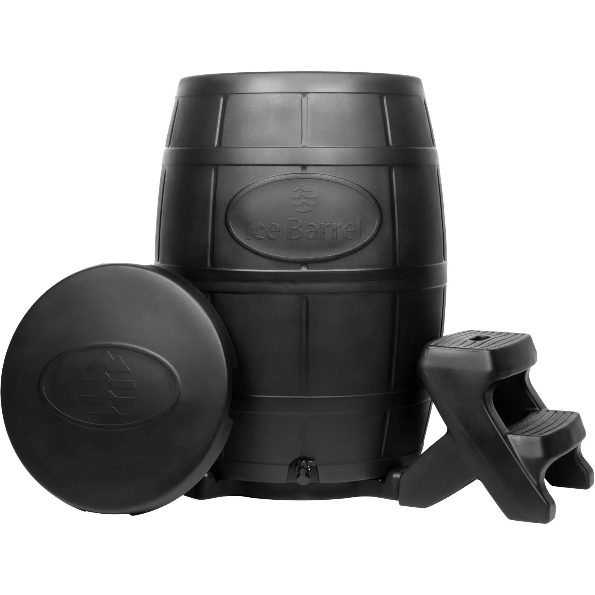 Ice Barrel Cold Plunge Ice Bath Training Charcoal Black