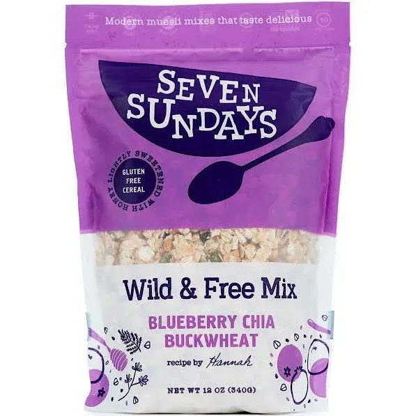 SEVEN SUNDAYS - Blueberry Chai Buckwheat Muesli, 12oz