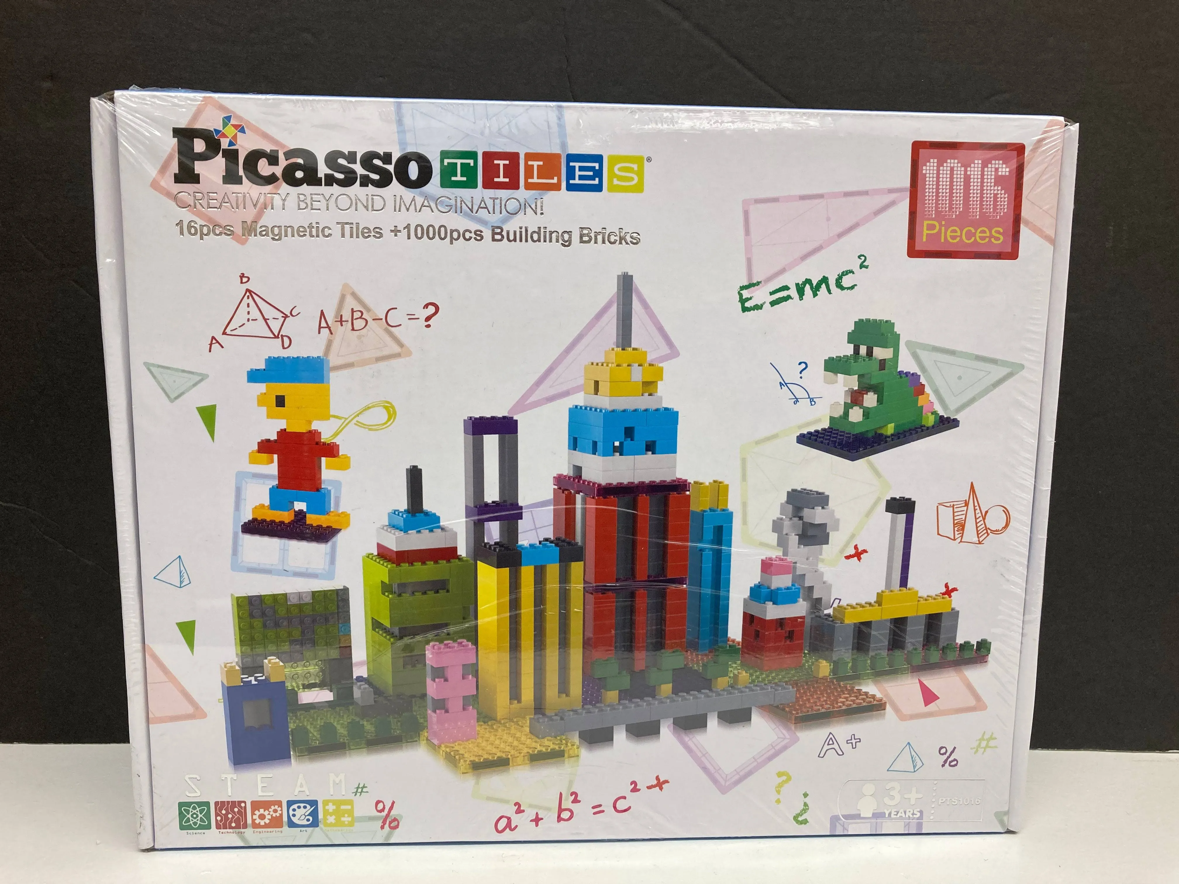 PicassoTiles 1016 Piece Magnetic Brick and Tile Building Set