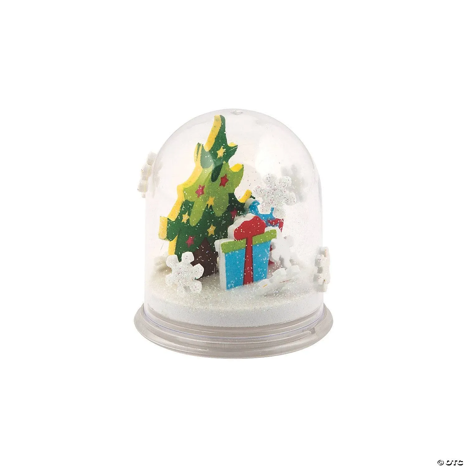 Fun Express Christmas Glitter Snow Globe Craft Kits - Makes 6 - Holida