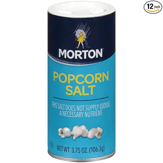 Morton Popcorn Salt, 3.75 Ounce Shaker (Pack of 12)Morton Popcorn Salt, 3.75 Ounce Shaker (Pack of 12)