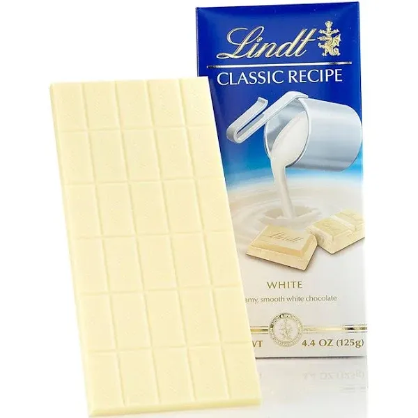 Lindt White Chocolate Bar 4.4 oz (12 Pack)