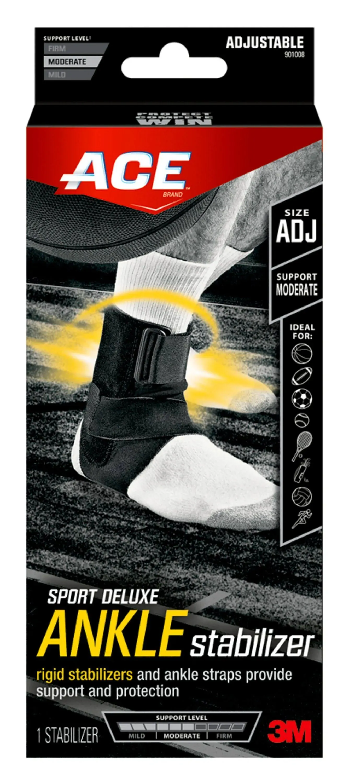 ACE Sport Deluxe Ankle Stabilizer, Adjustable