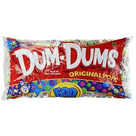 5 lbs. Variety Box Dum-Dum-Pops Candy Assorted Flavors Individually Wrapped