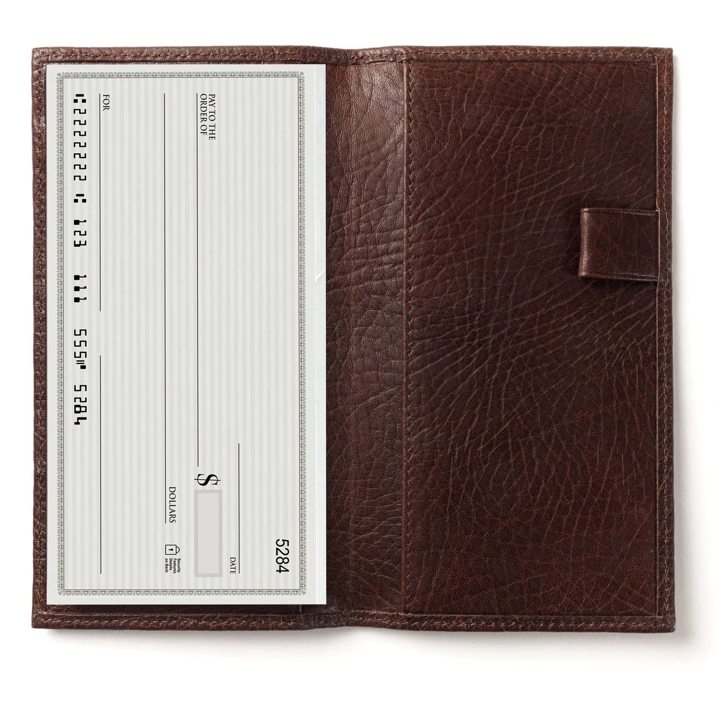 Leatherology Deluxe Checkbook Cover with Divider