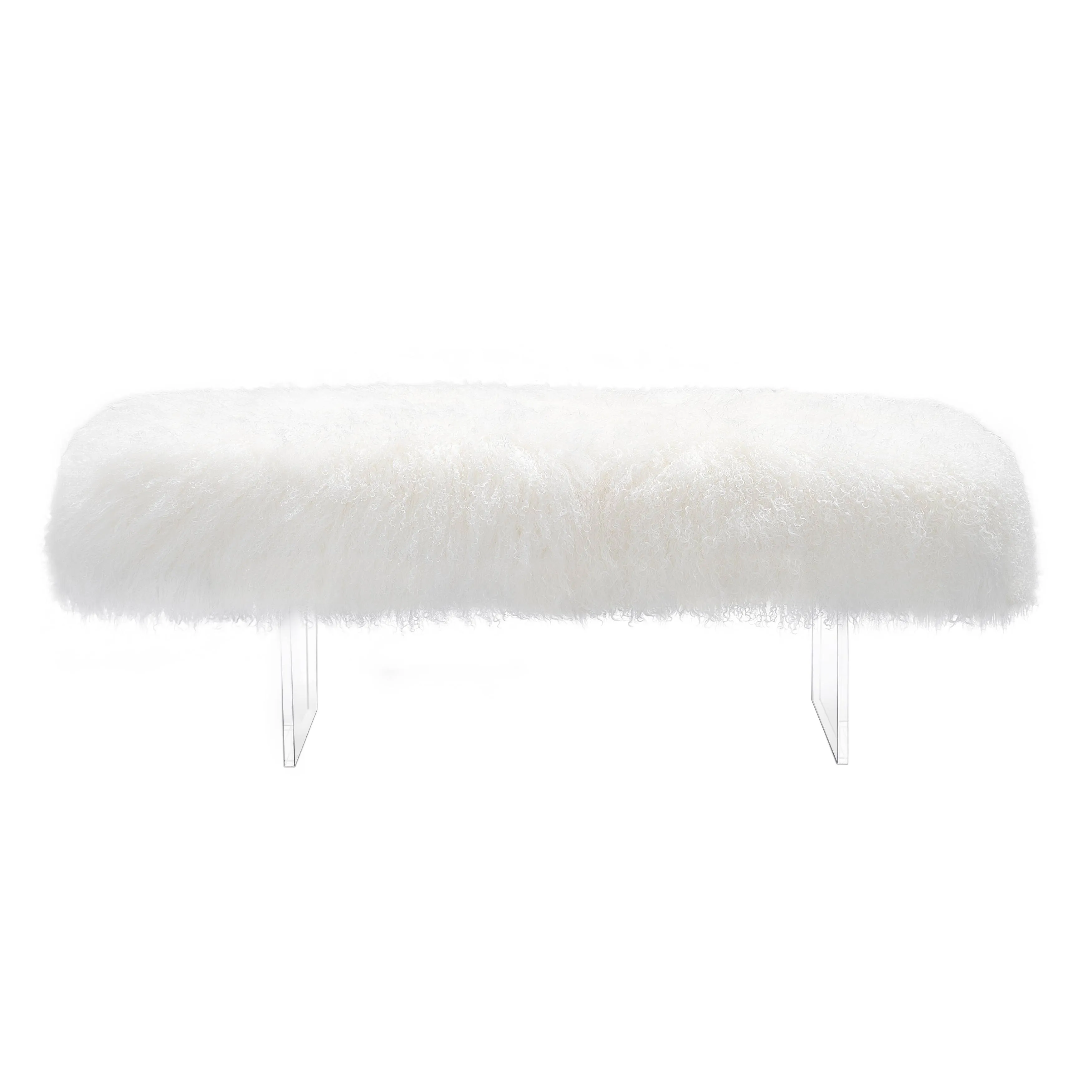 Safavieh Lilliana Sheepskin Bench - White