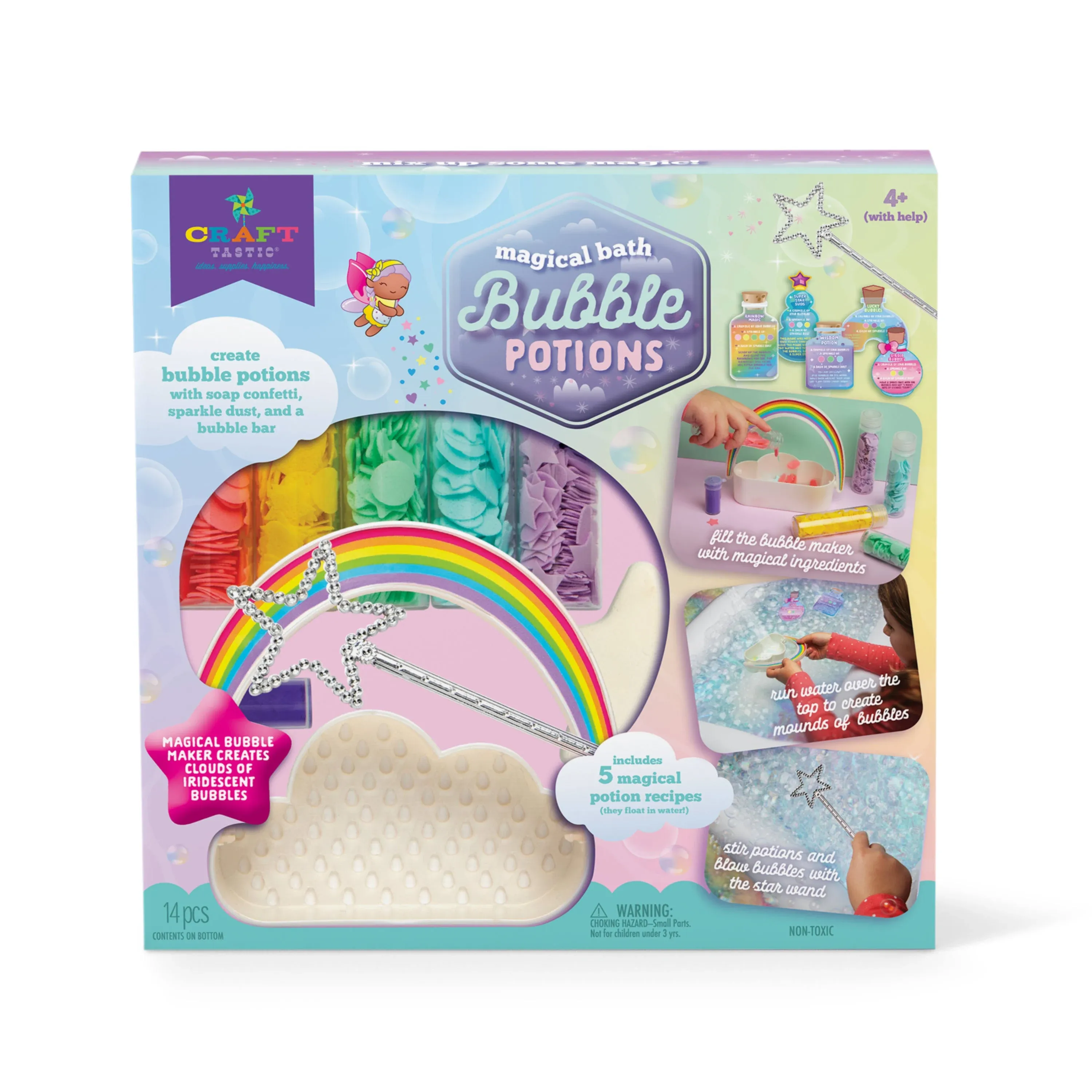 Craft-tastic 23421 Bath Bubble Potions Toy - DIY Bath Tub