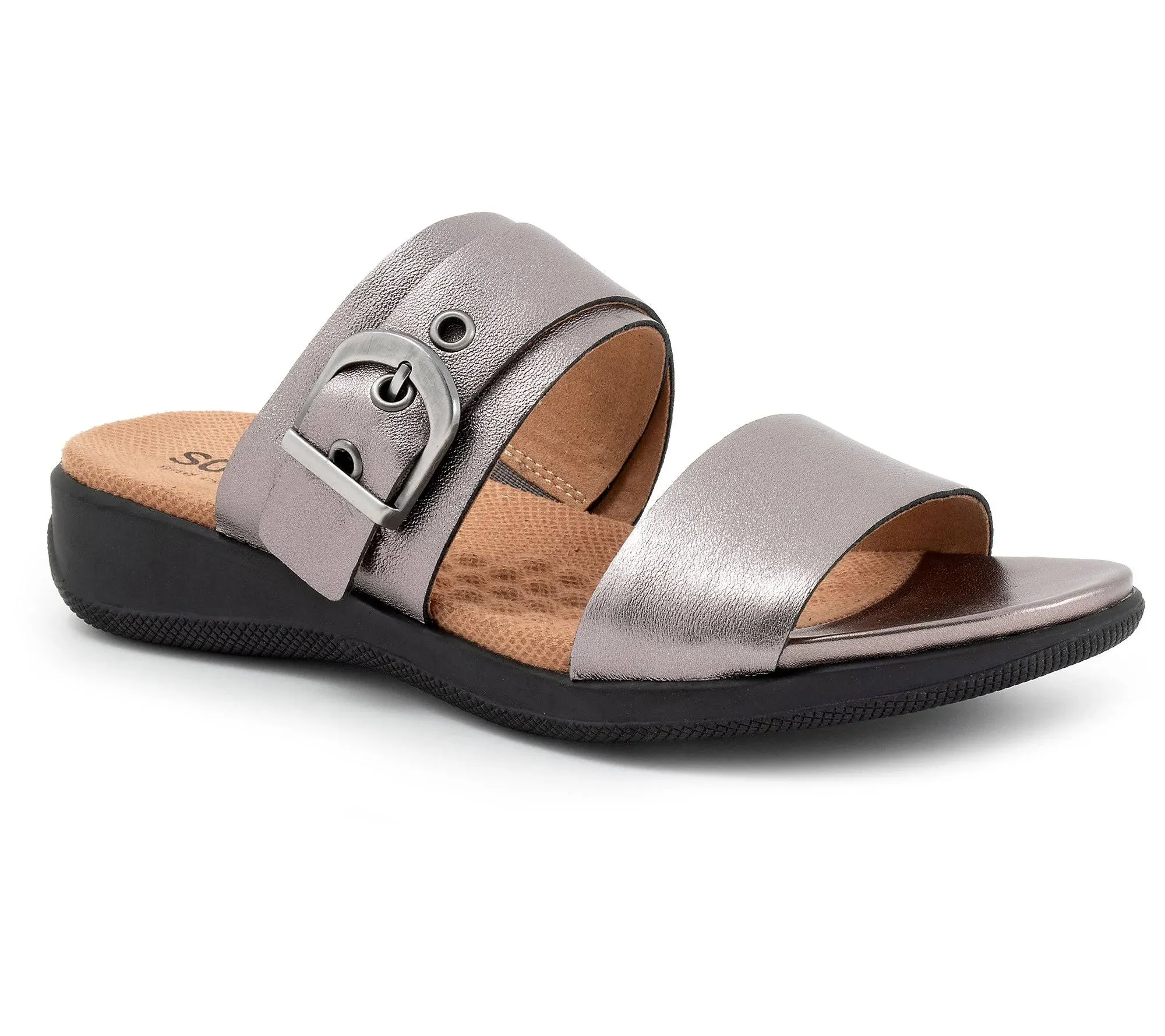 SoftWalk Women's Toki Leather Slide Sandals