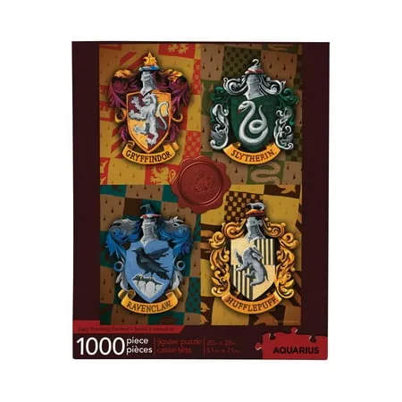 AQUARIUS Harry Potter Crests 1000 Piece Jigsaw Puzzle