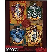 AQUARIUS Harry Potter Puzzle House Crests (1000 Piece Jigsaw Puzzle) - Officially Licensed Harry Potter Merchandise & Collectibles - Glare Free - Precision Fit - 20x28in