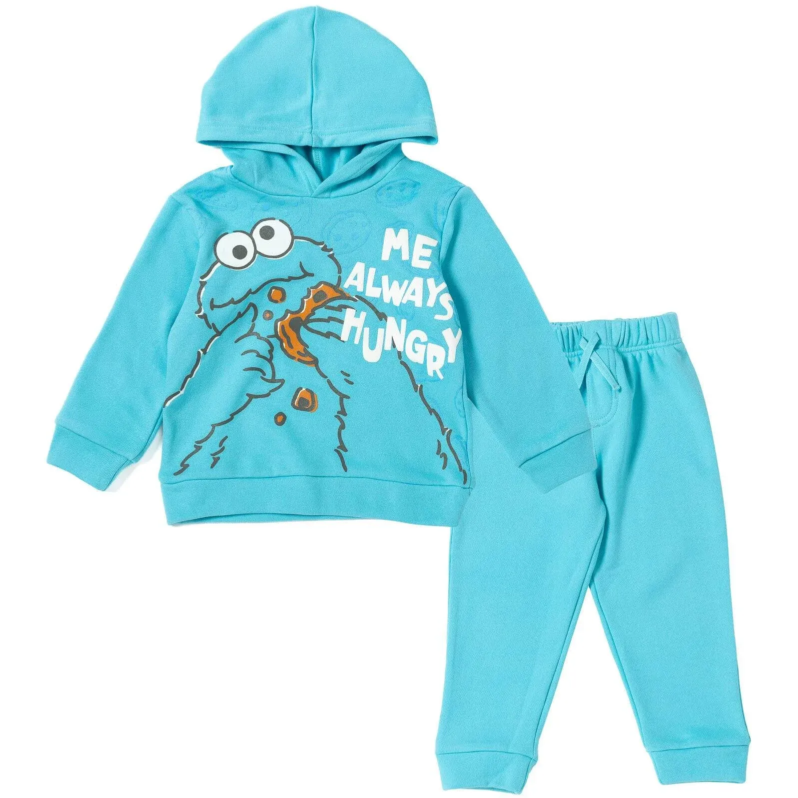 Sesame Street Toddler Boys Fleece Pullover Hoodie and Pants Outfit Set Toddler to Toddler