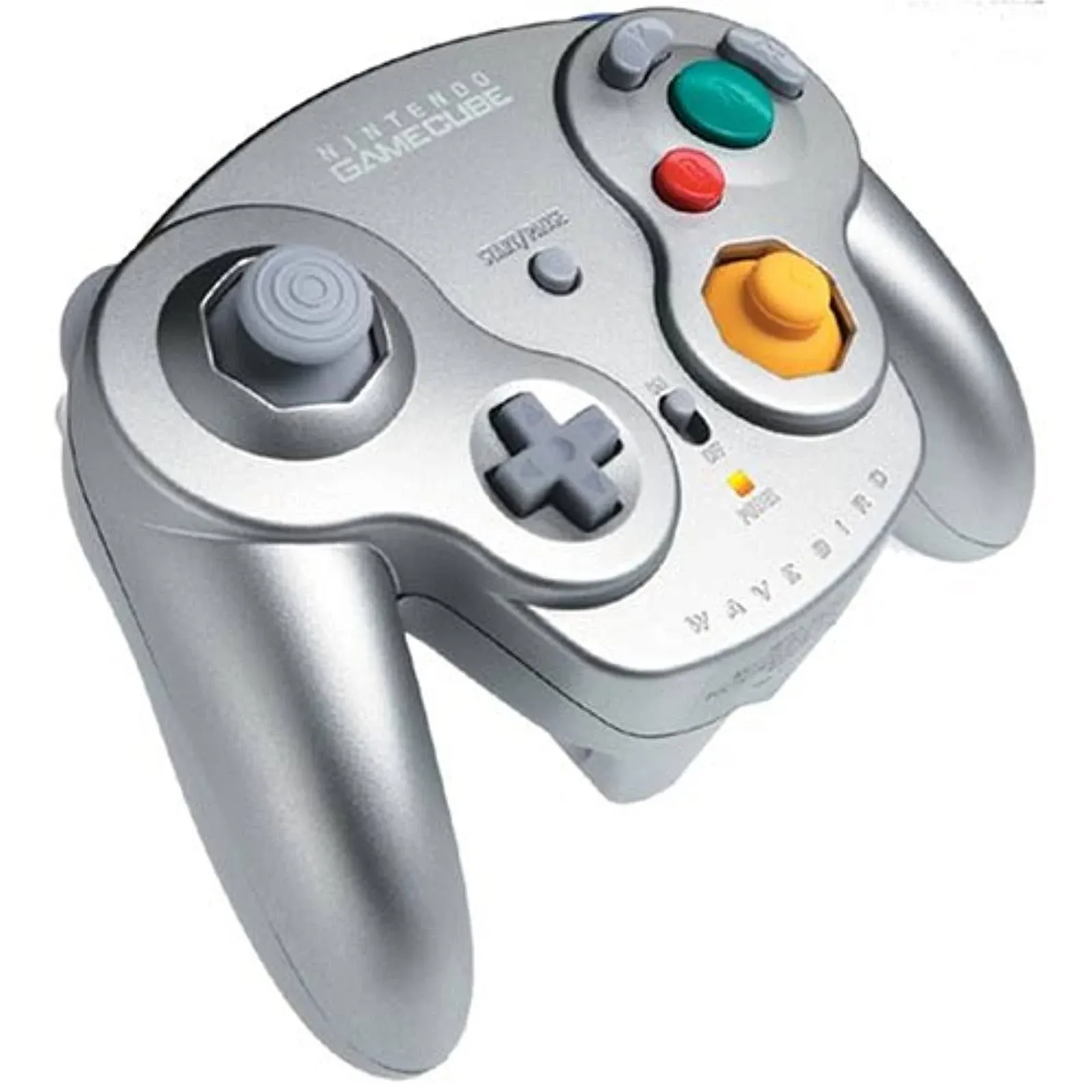 Gamecube Wavebird Wireless Controller Grey, Silver, Compatible with Wii