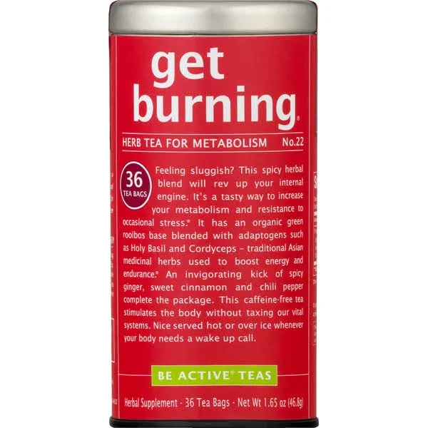 The Republic of Tea Get Burning Hot Cinnamon Ginger Tea for Metabolism - 1.65 fl ...