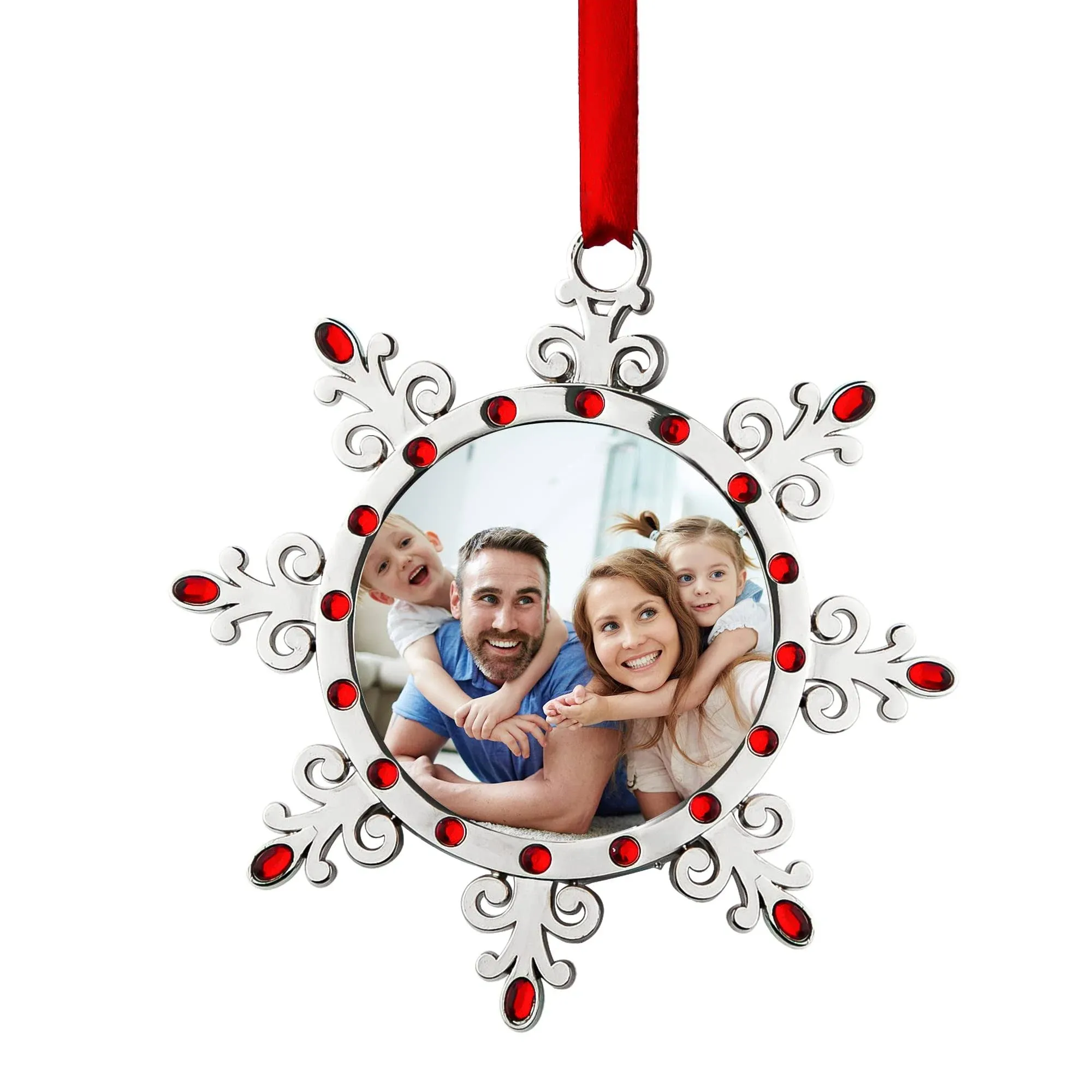 Joiedomi 5Pcs Christmas Photo Ornament