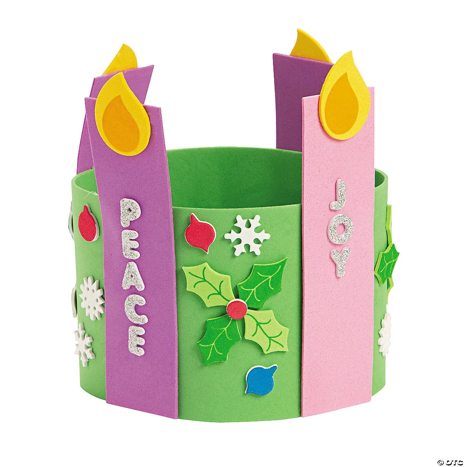 Fun Express Advent Foam Candle Stand Up Wreath