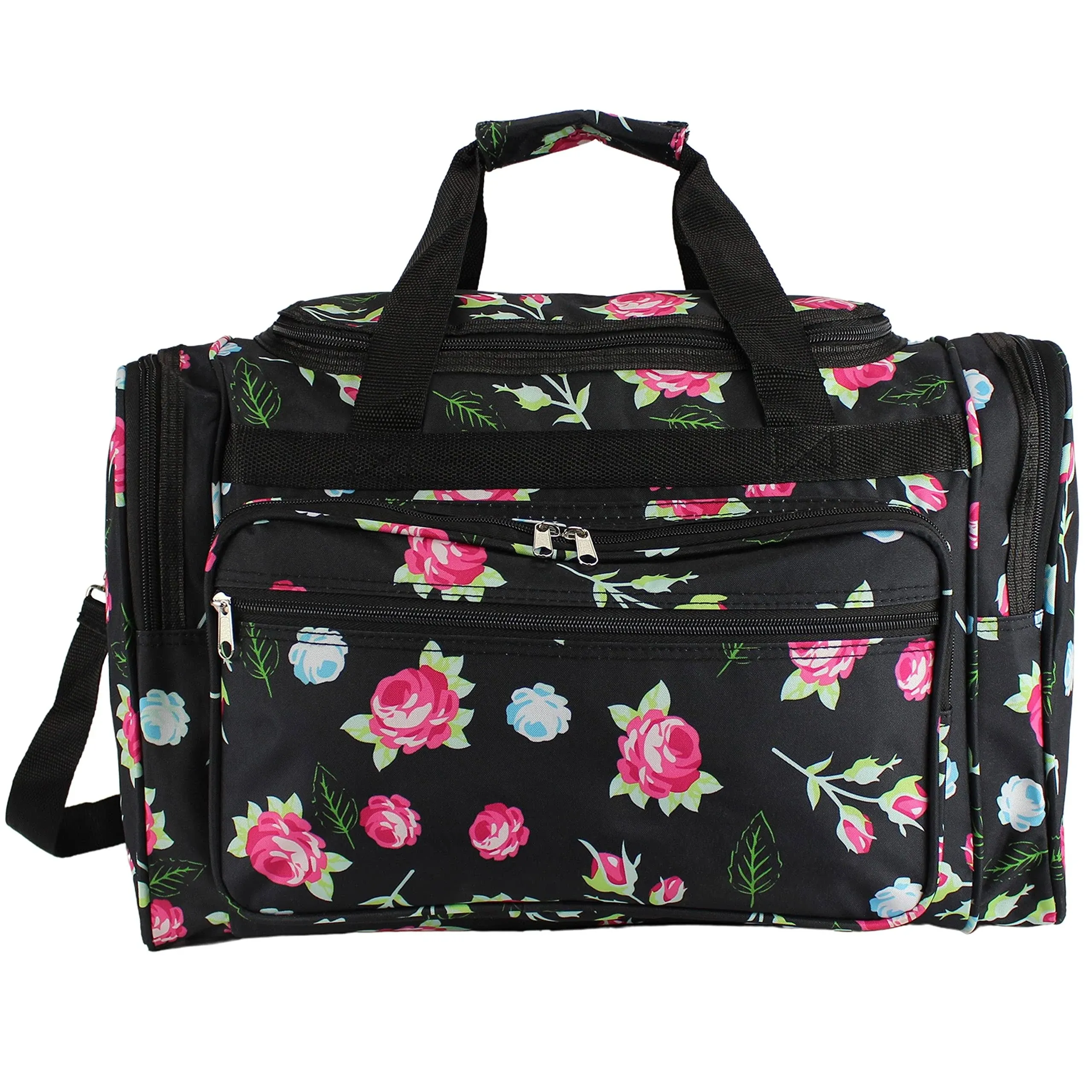 World Traveler Feel Good Prints 19-inch Duffel Bag - Roses