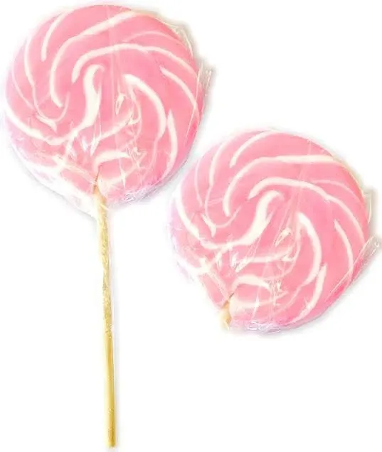 Pink Swirl 3&#034; Lollipops (12 Count)