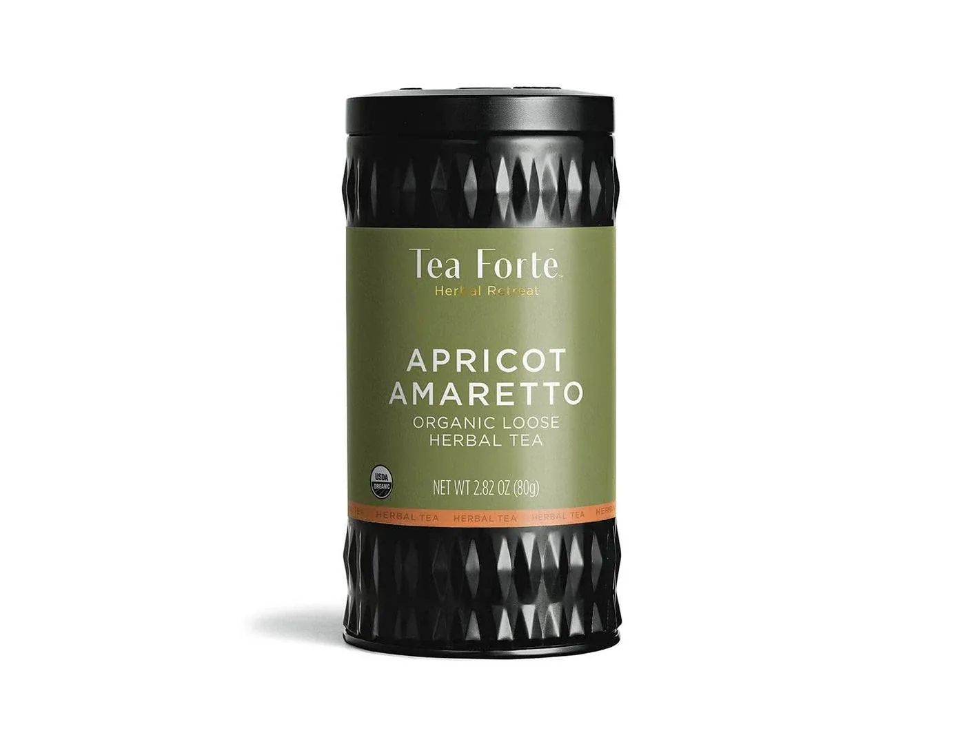 Tea Forte Apricot Amaretto Loose Tea Canister, Makes 35-50 Cups, Herbal Retreat Organic Herbal Tea, 2.82 Ounces