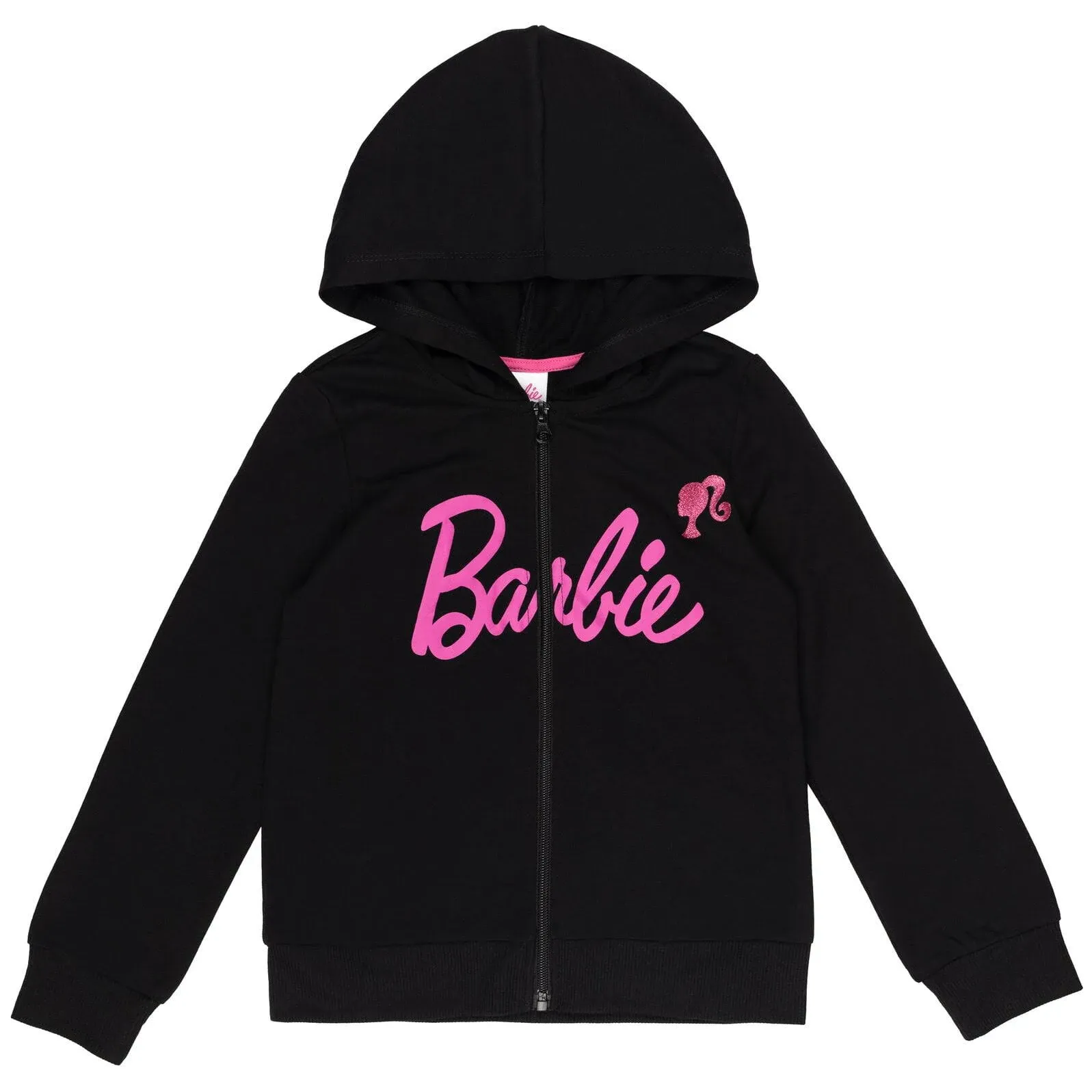 Barbie Girls' French Terry Zip-Up Hoodie