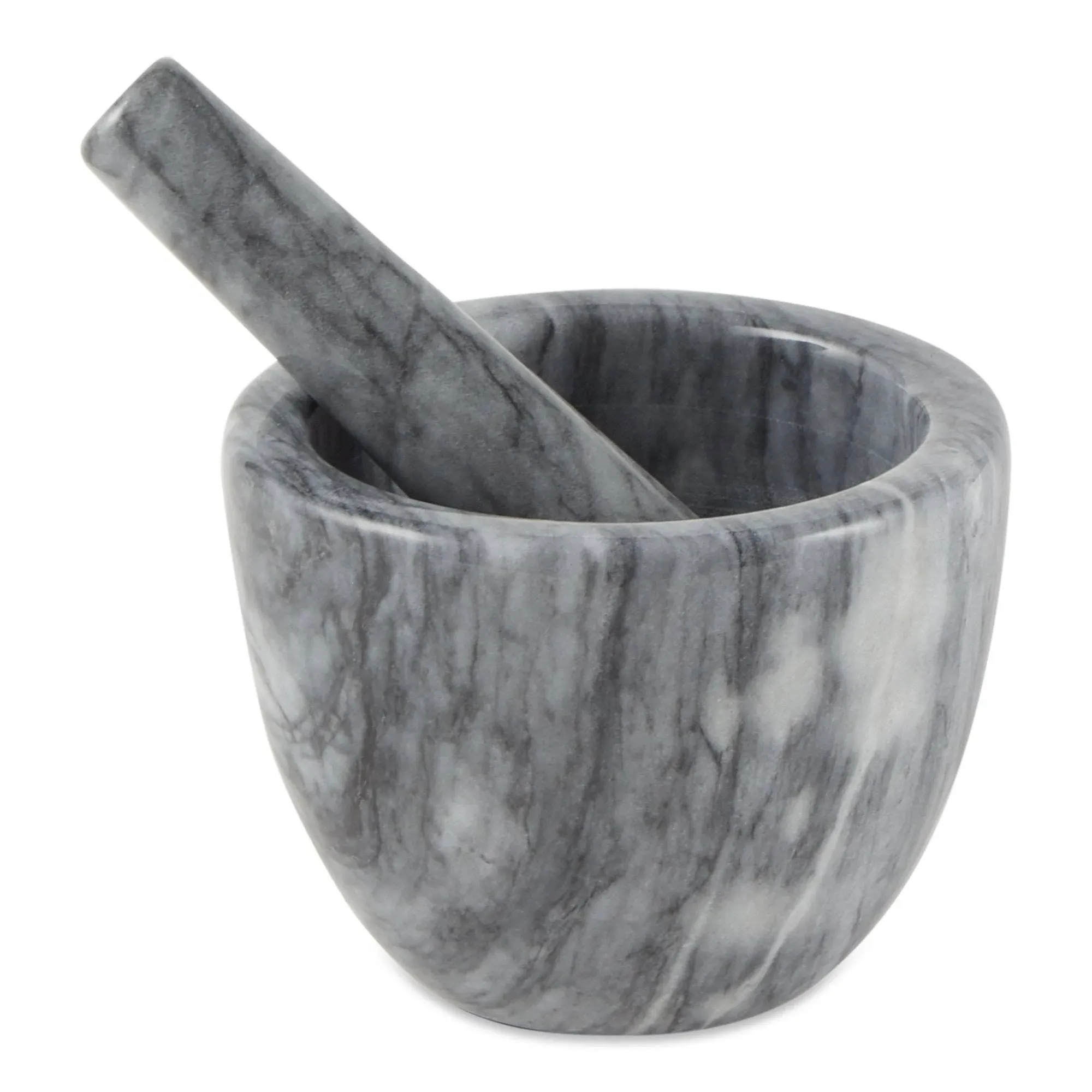 RSVP White Marble Mortar and Pestle