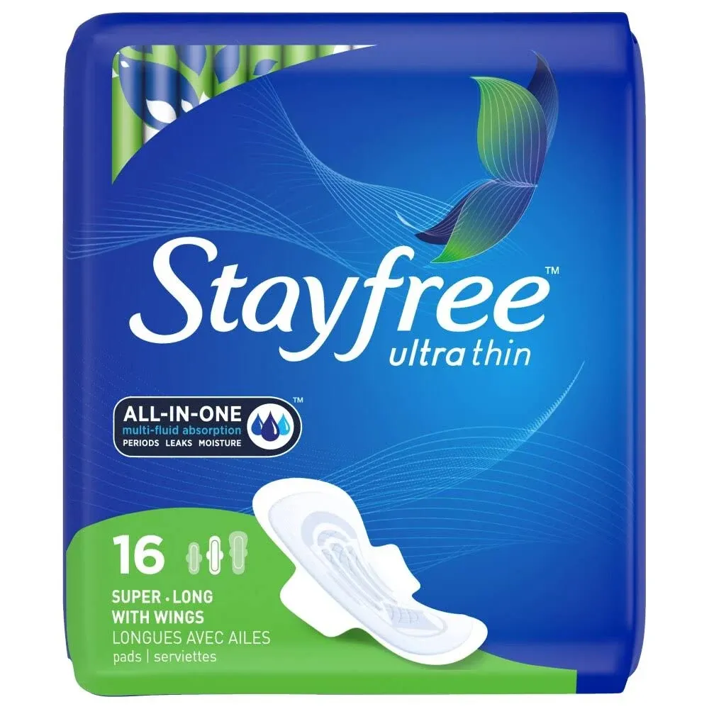 Stayfree Stayfree Pads, Ultra Thin, Super Long - 32 pads