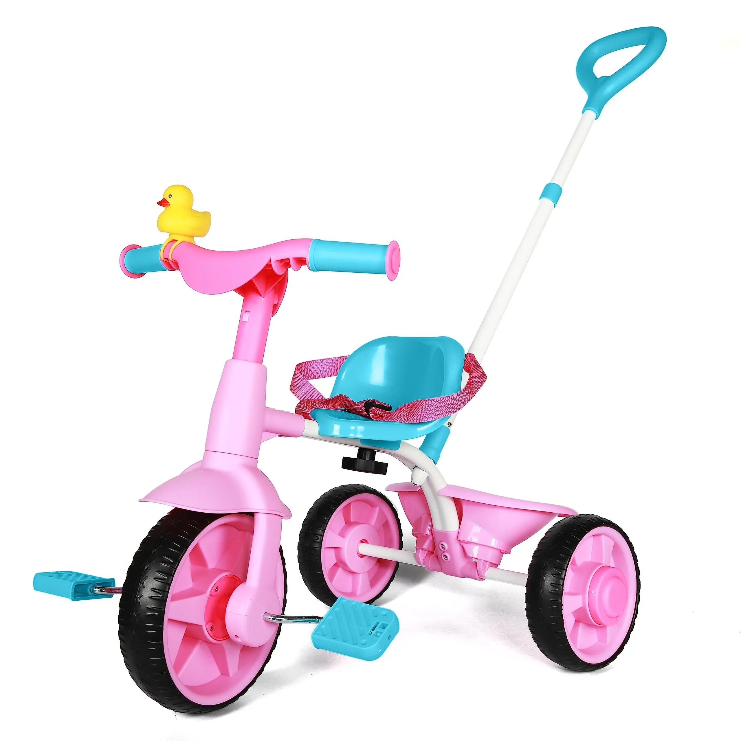 KRIDDO 2 in 1 Kids Tricycles Age 18 Month to 3 Years, EVA Wheels Upgraded, Gi...