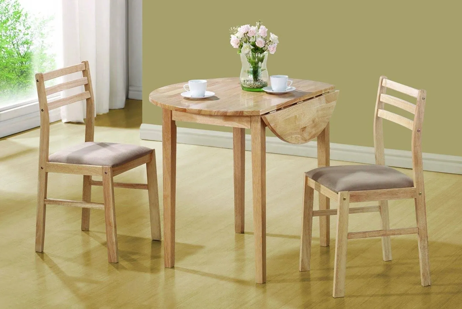 Coaster 3 Piece Dining Set Natural