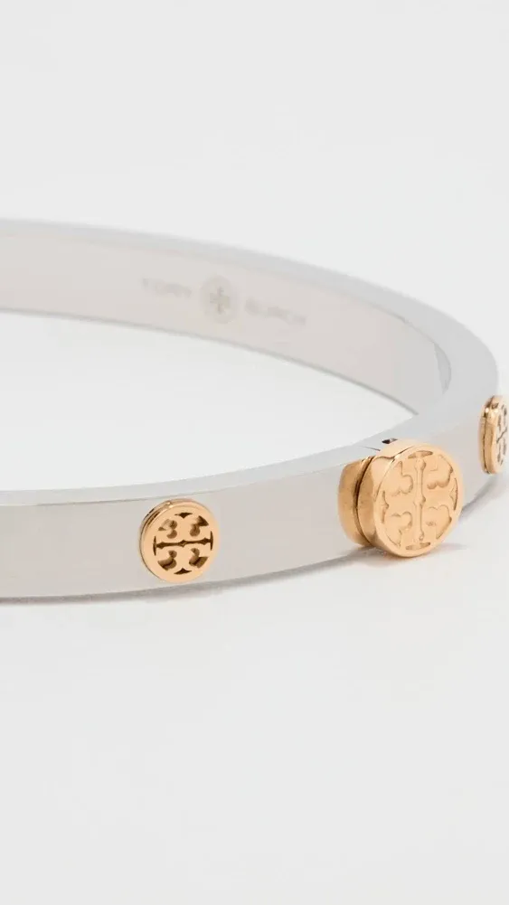 Tory Burch Miller Stud Hinge Bracelet Tory Silver Tory