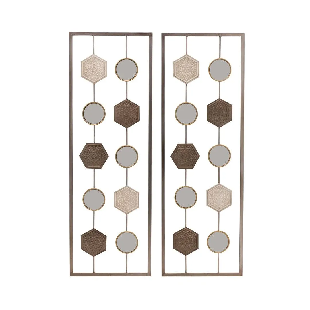 Elements Geometric Metal Wire Wall Décor, Multicolored