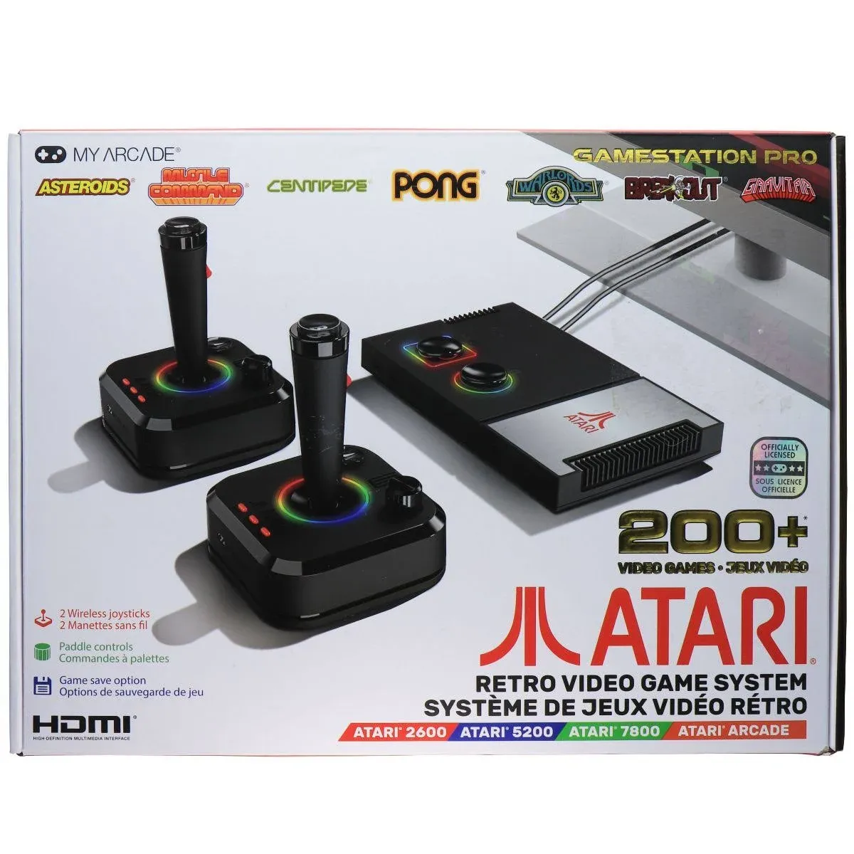 Atari Video Game Station Pro My Arcade 200+ Games Retro 2 Joysticks