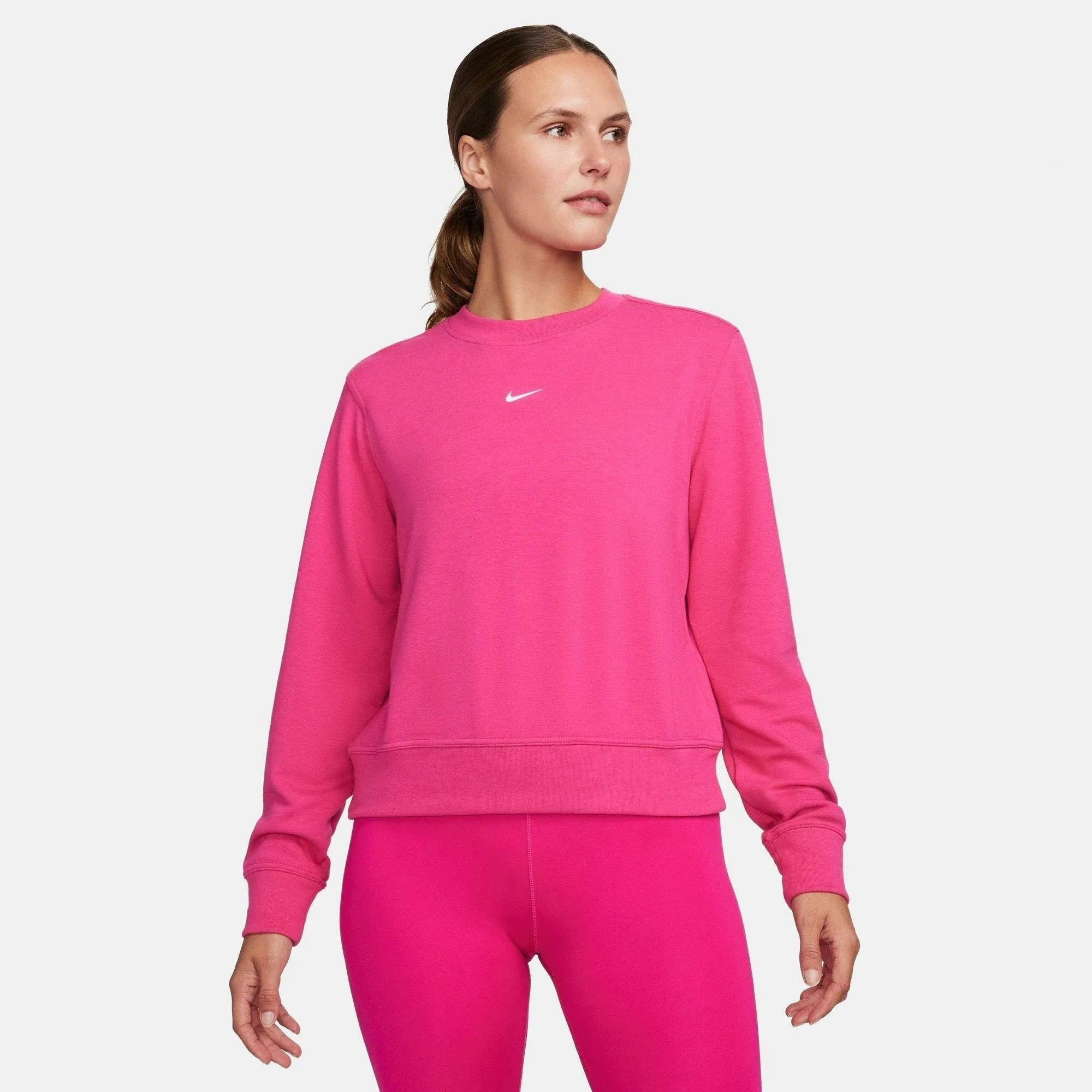 Nike Women's Dri-FIT One Crew-Neck French Terry Sweatshirt