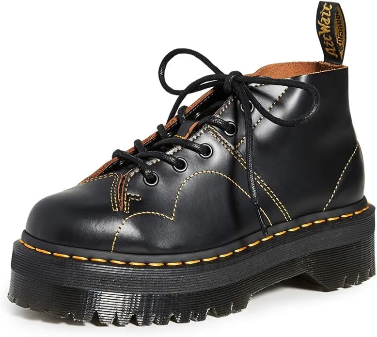 Dr. Martens Black Church Platform Monkey Boots