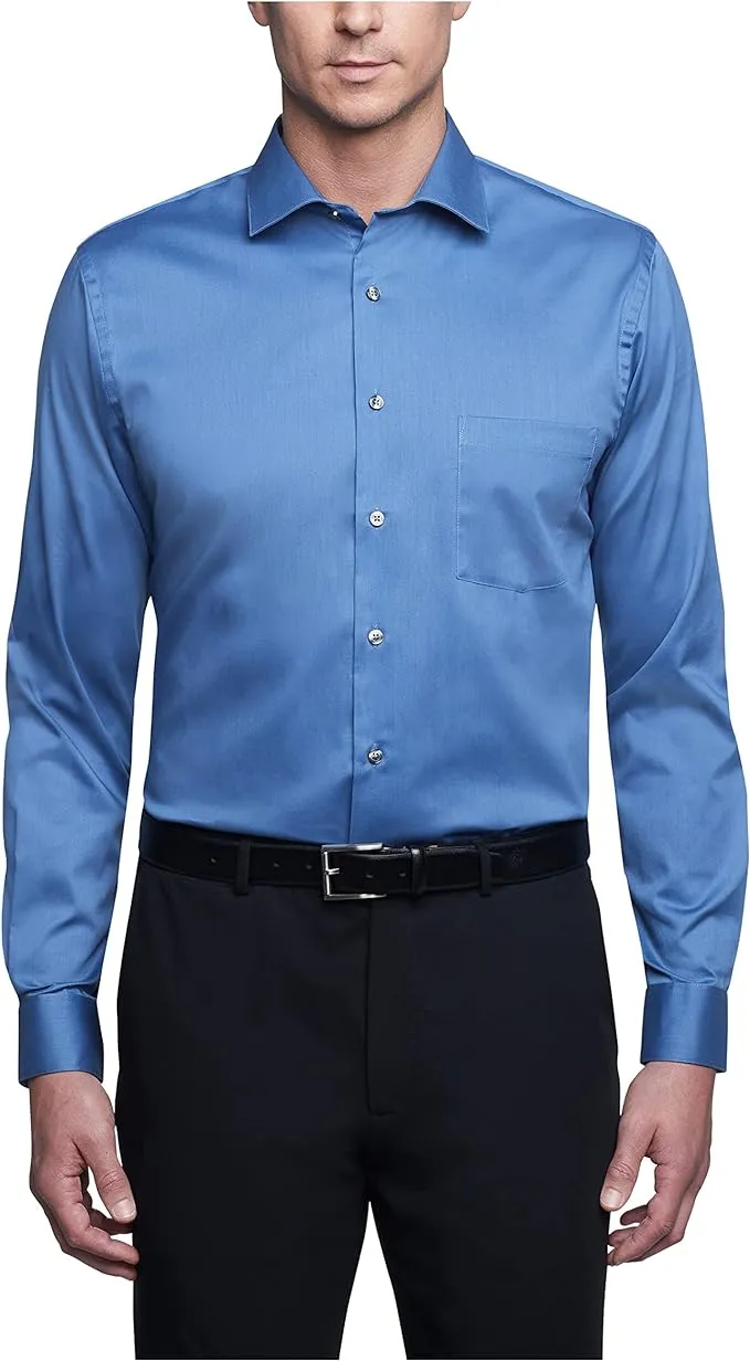 Van Heusen Men's Regular Fit Flex Collar Stretch Dress Shirt