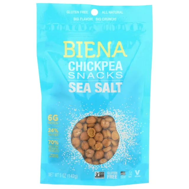 BIENA: Chickpea Snacks - Sea Salt, 5 oz