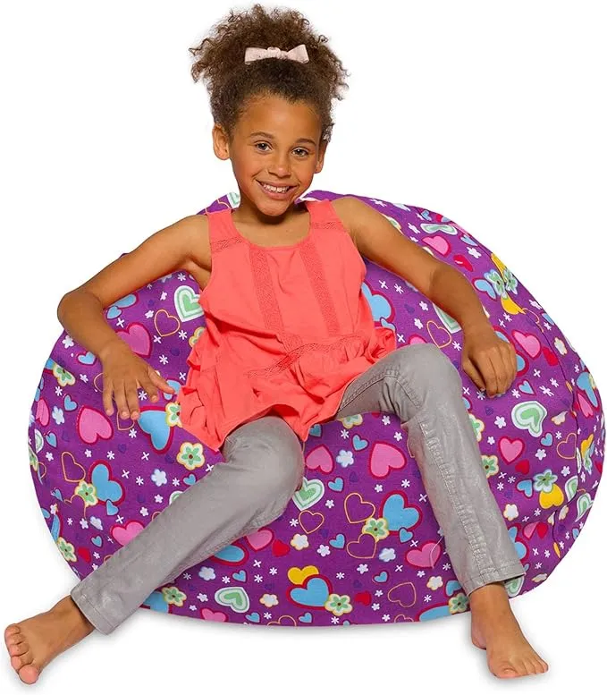 Posh Creations Bean Bag Chair for Kids, Multiple Sizes and Colors, Size: Large-38in