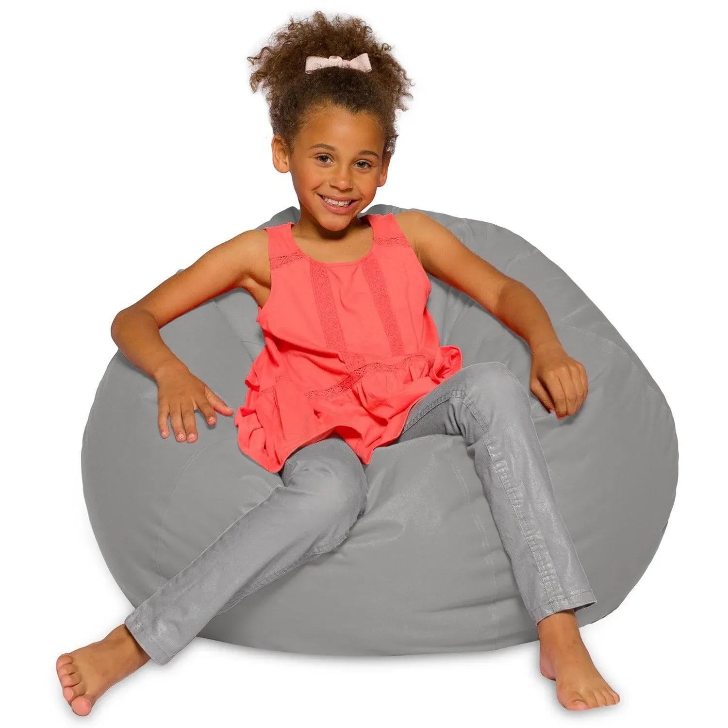 Posh Creations Bean Bag Chair for Kids, Multiple Sizes and Colors, Size: Large-38in