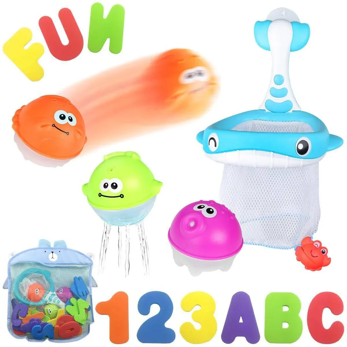 MoraBaby 36 Foam Bath Toy Sets