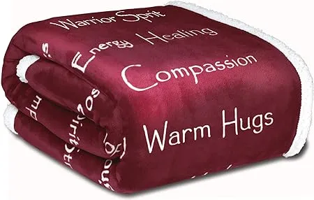 WOLF CREEK Blanket Compassion Blanket Strength Courage Super Soft Warm Hugs