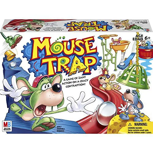 Mouse Trap Kids Board Game, Kids Game for 2-4 Players, Easier Set-Up