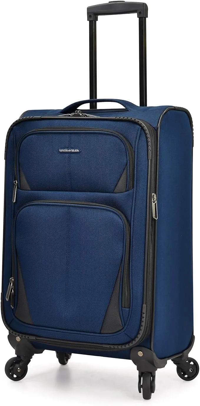 U.S. Traveler Aviron Bay Expandable Softside Luggage with Spinner Wheels