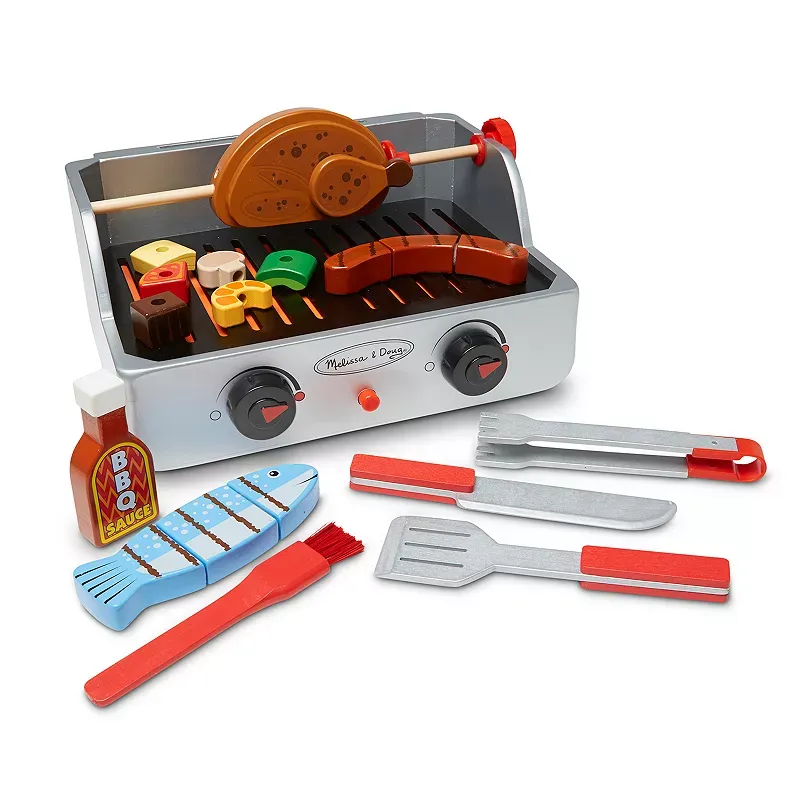 Melissa & Doug 24-pc. Rotisserie & Grill Barbeque Set