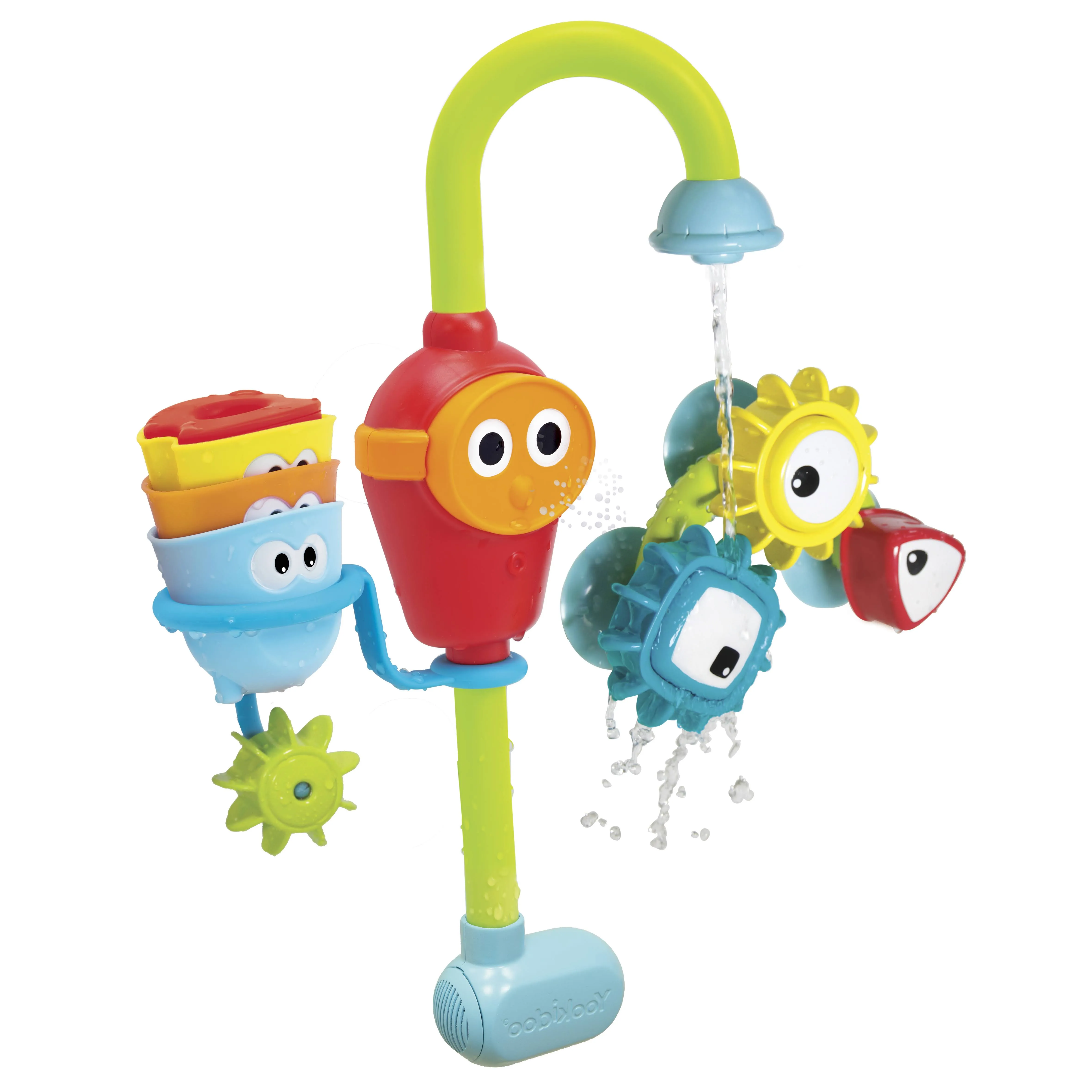 Yookidoo Bath Toys (For Toddlers 1-3) - Spin N Sort Spout Pro - 3 Stackable