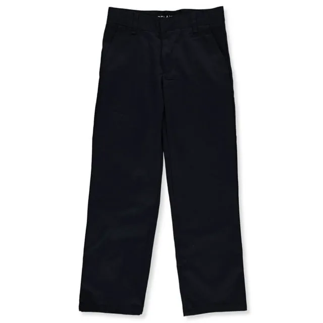 French Toast Boys' Relaxed-Fit Twill Adjustable-Waist Pants