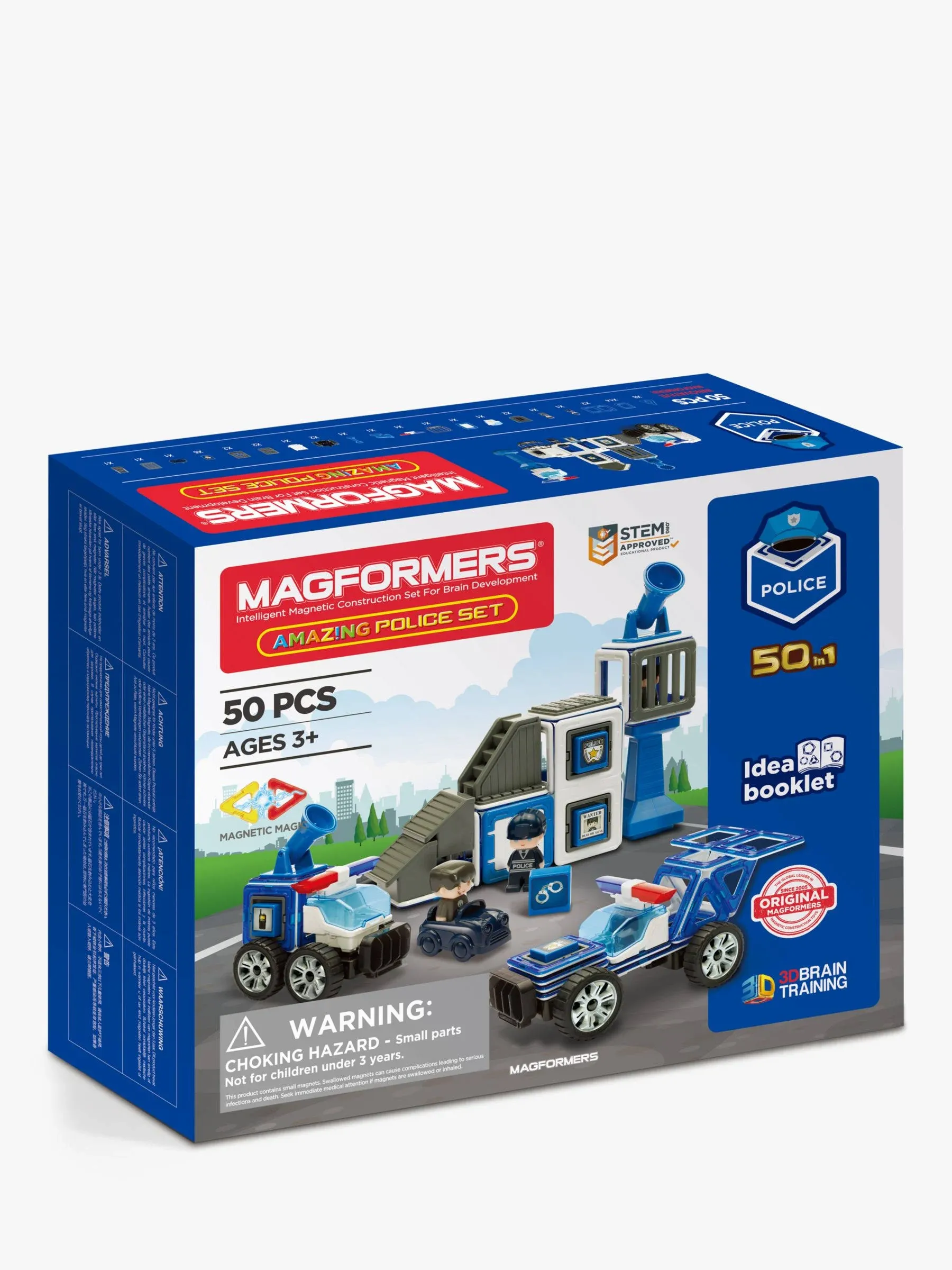 Magformers 50-Piece Amazing Police Set - new